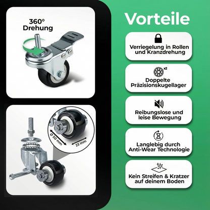 KARASTEIN® Getränkekistenregal für 4 Kisten mit Rollen – Mobiles Schwerlast Getränkeregal bis 150 kg – Profi Bierkistenregal & Wasserkistenregal aus Vierkantstahl